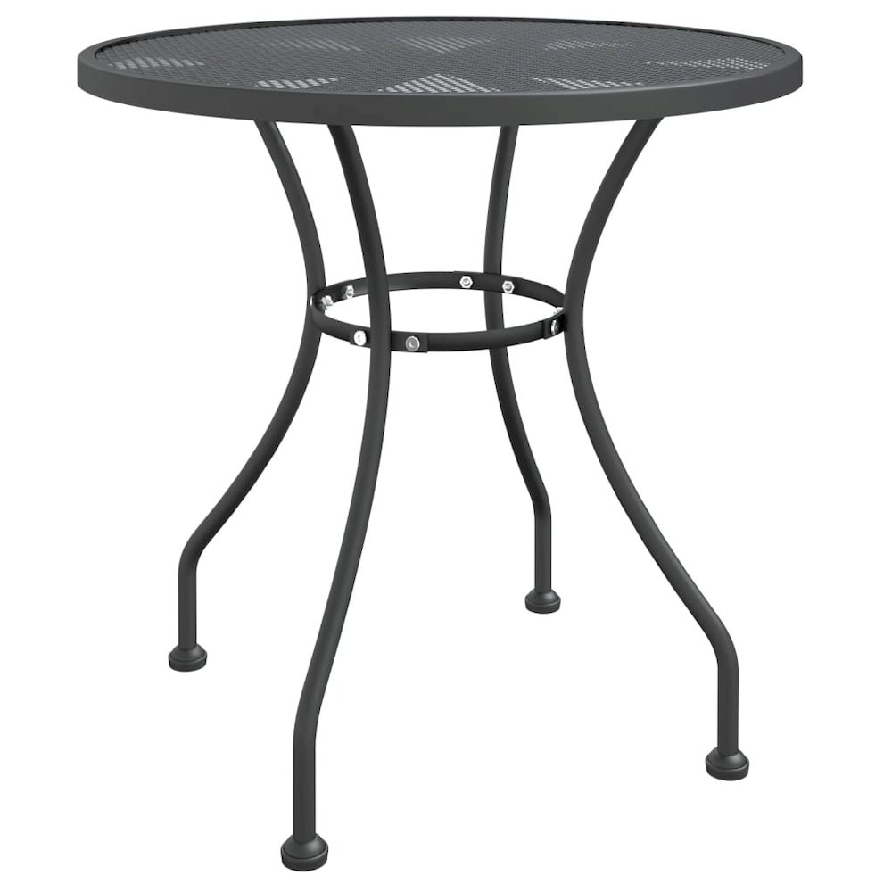 Garden Dining Set Anthracite Expanded metal mesh with e-coating. Picture 4