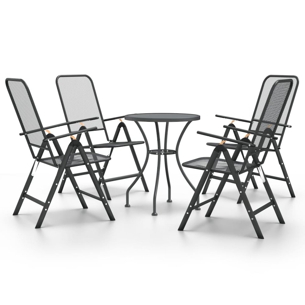 Garden Dining Set Anthracite. Picture 2