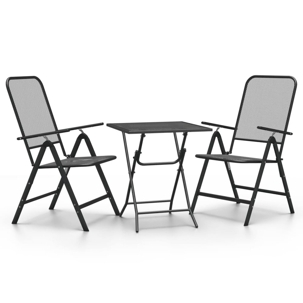 Garden Dining Set Anthracite. Picture 2