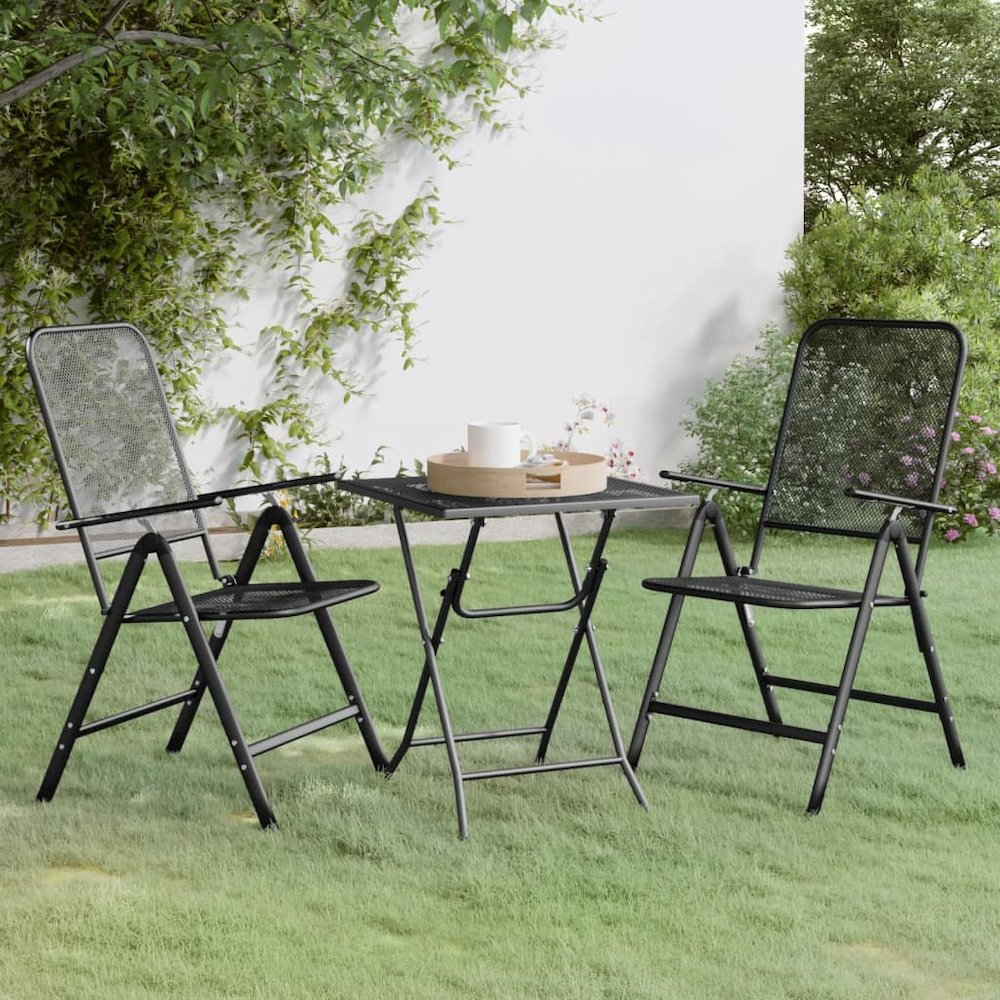 Garden Dining Set Anthracite. Picture 1