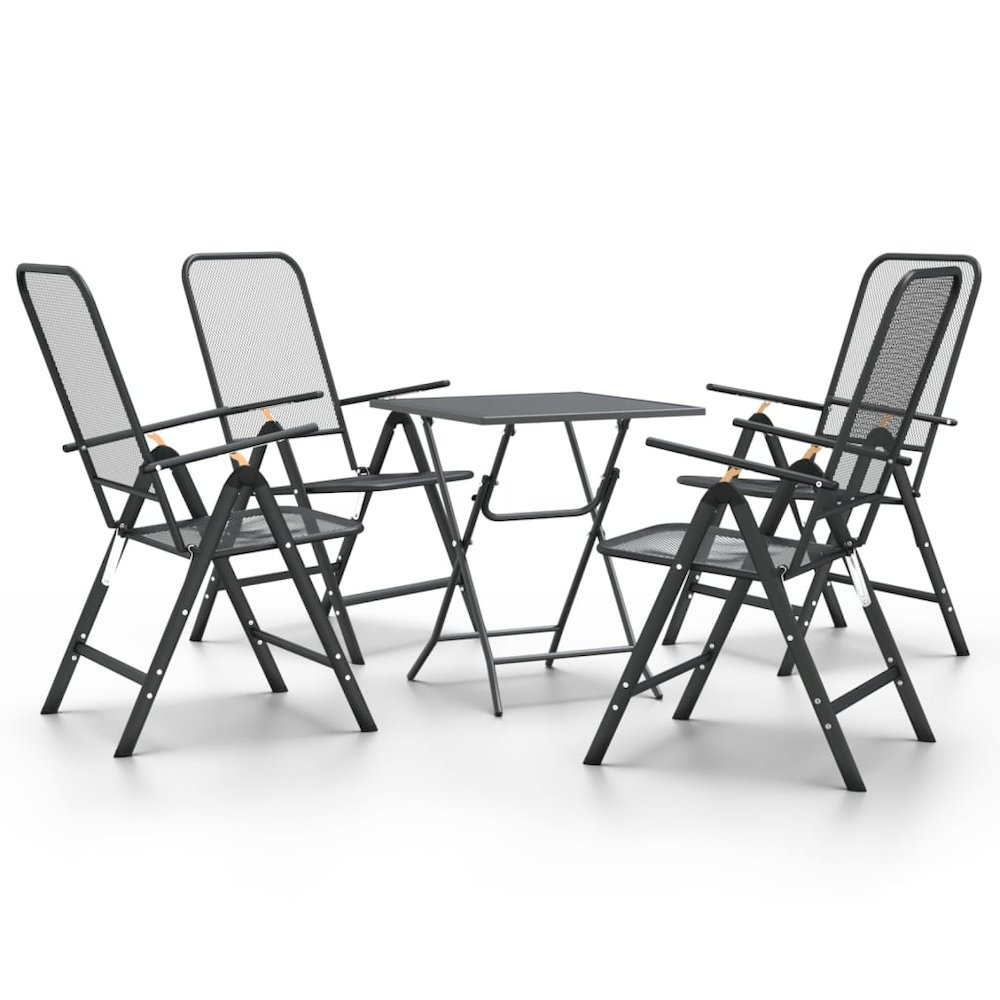 Garden Dining Set Anthracite. Picture 2