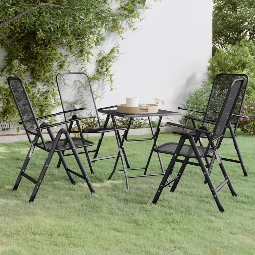 Garden Dining Set Anthracite. Picture 1