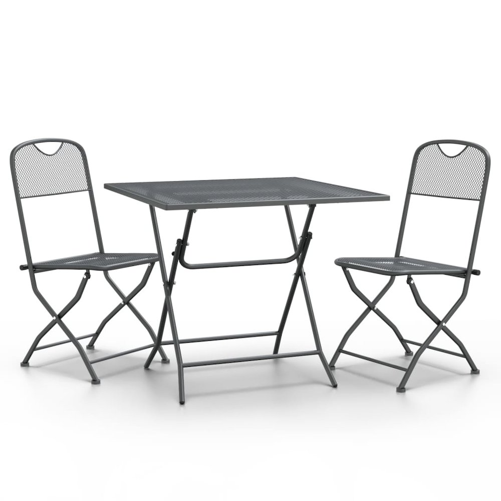 Garden Dining Set Anthracite. Picture 2