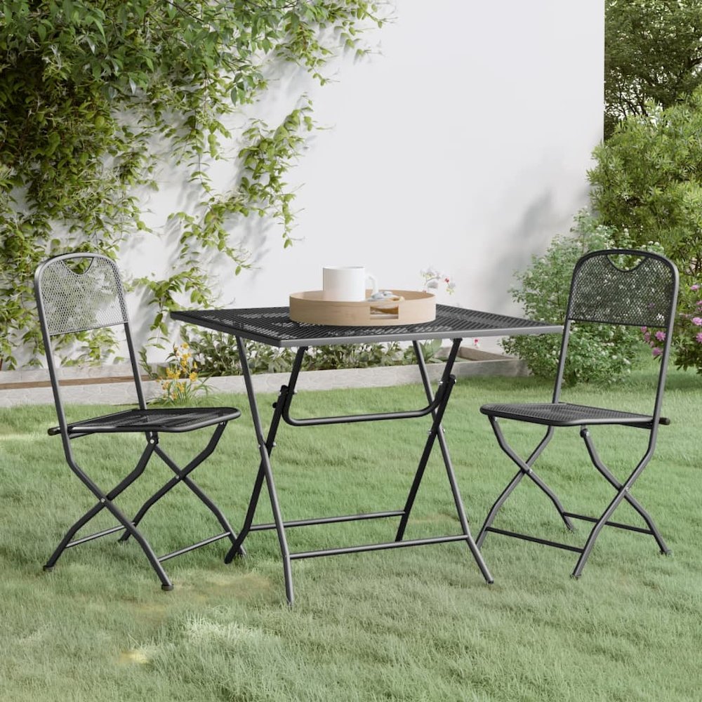 Garden Dining Set Anthracite. Picture 1