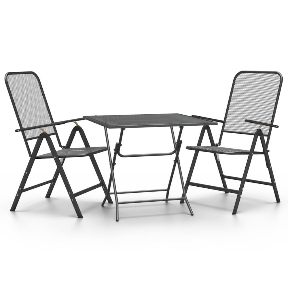 Garden Dining Set Anthracite. Picture 2
