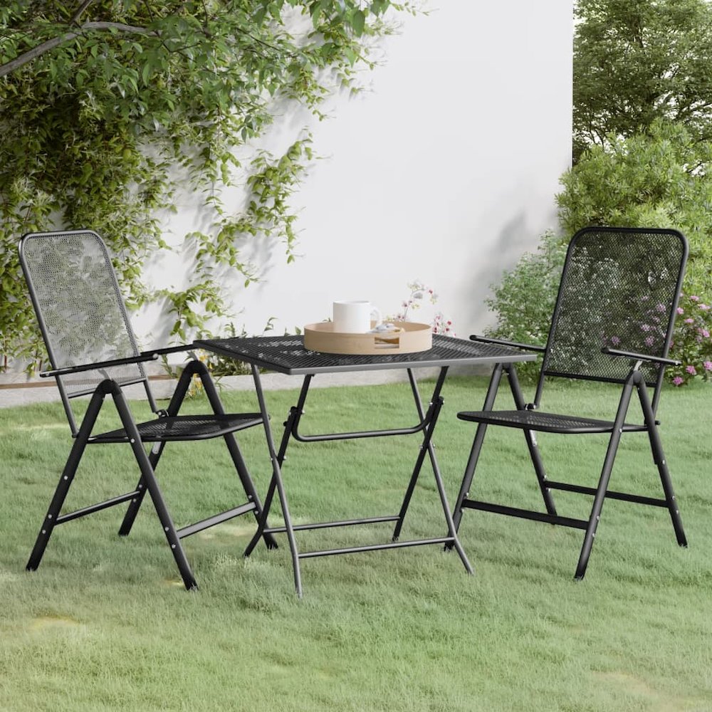 Garden Dining Set Anthracite. Picture 1