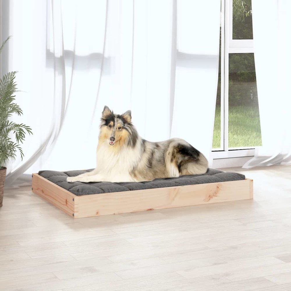 Dog Bed 36"x25.2"x3.5" Solid Wood Pine. Picture 5
