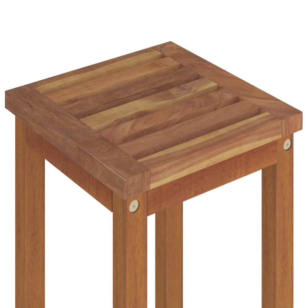 Bar Stool Set of 4 Natural wood. Picture 4