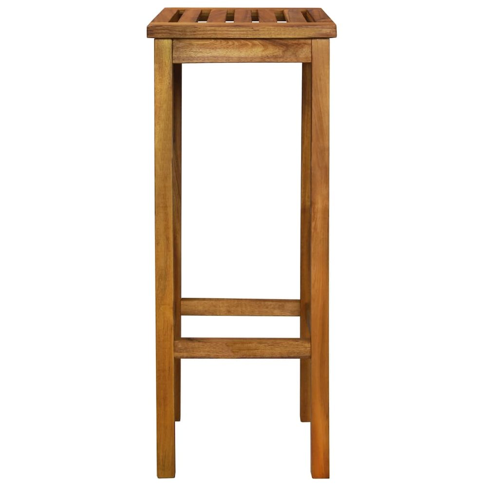 Garden Bar Set Brown Solid Acacia wood Medium Footrest. Picture 10