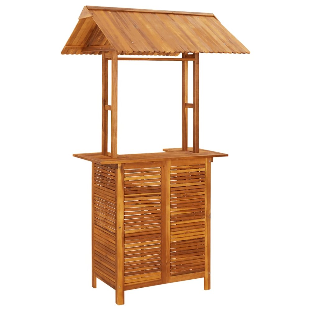 Garden Bar Set Acacia wood color Solid acacia wood Medium Tough. Picture 4
