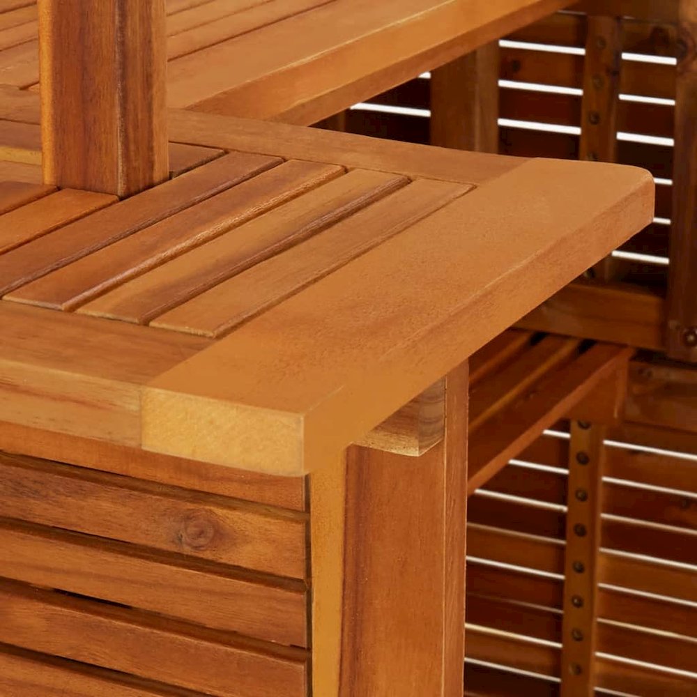 Garden Bar Set Acacia wood color Solid acacia wood Medium Tough. Picture 5
