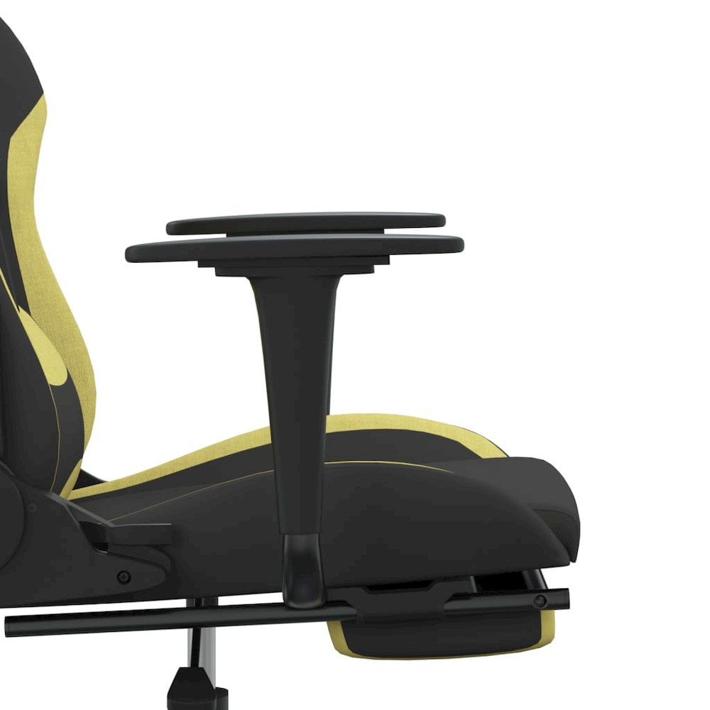 Gaming Chair Black and Light Green. Picture 9