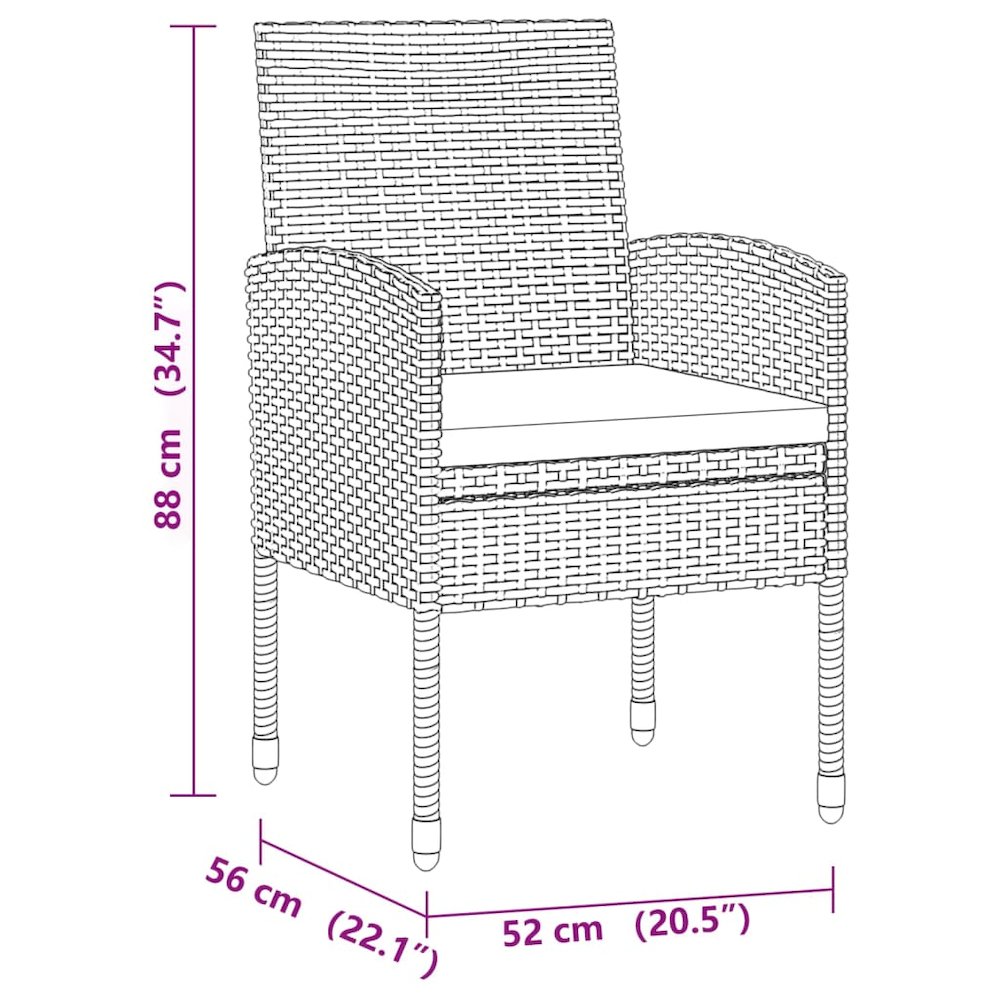 Patio Dining Set Seats 8 Outdoor Dining Set Rectangular Modern. Picture 8