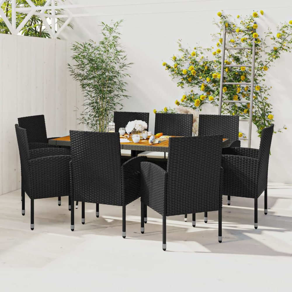 Patio Dining Set Seats 8 Outdoor Dining Set Rectangular Modern. Picture 1