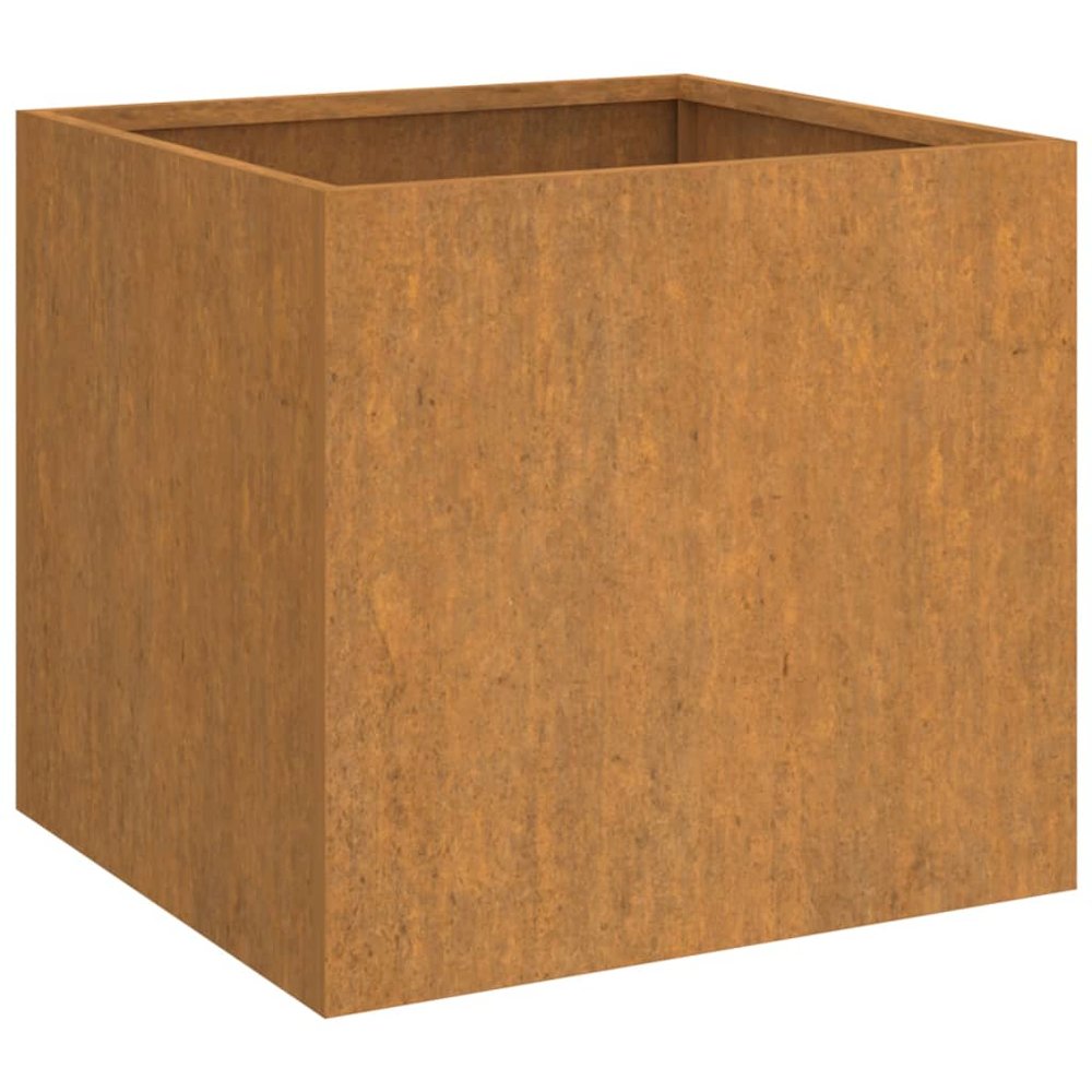 Planter Set of 2 Rusty Corten Steel Medium Durable. Picture 5