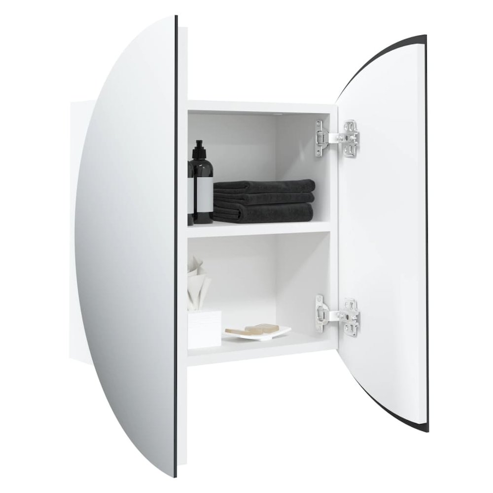 Bathroom Cabinet White Engineered wood Medium Bathroom Cabinet. Picture 5