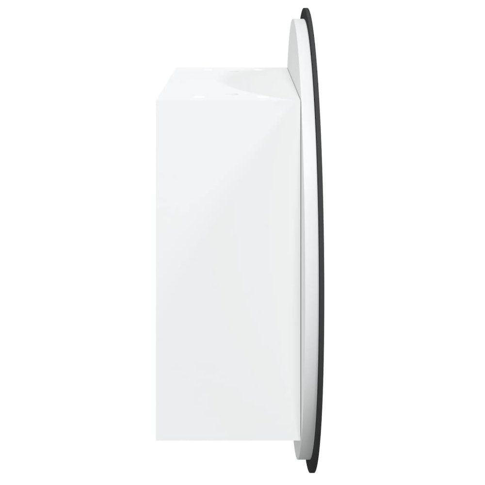 Bathroom Cabinet White Engineered wood Medium Bathroom Cabinet. Picture 7