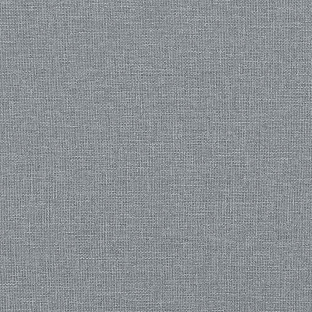 Bed Frame Light gray Polyester Queen Bed Frame Rectangular. Picture 9