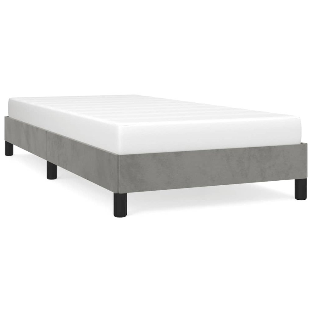 Bed Frame Light Grey. Picture 2
