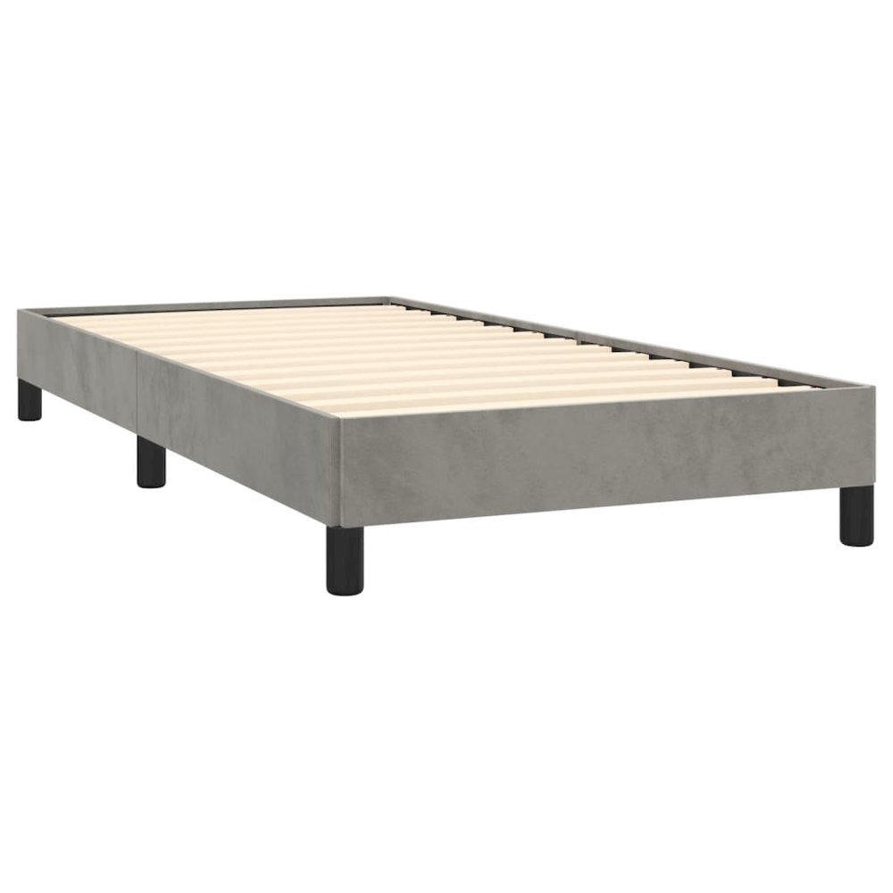 Bed Frame Light Grey. Picture 3