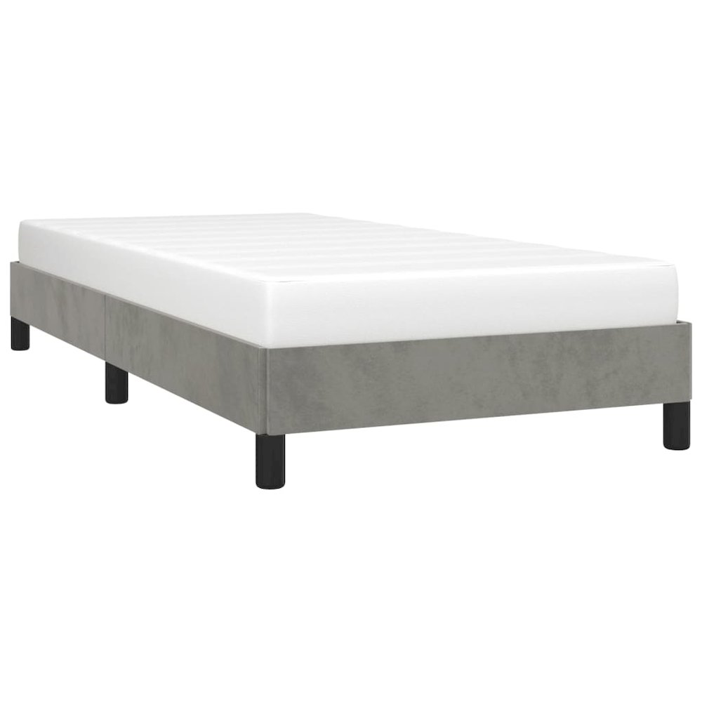 Bed Frame Light Grey. Picture 4