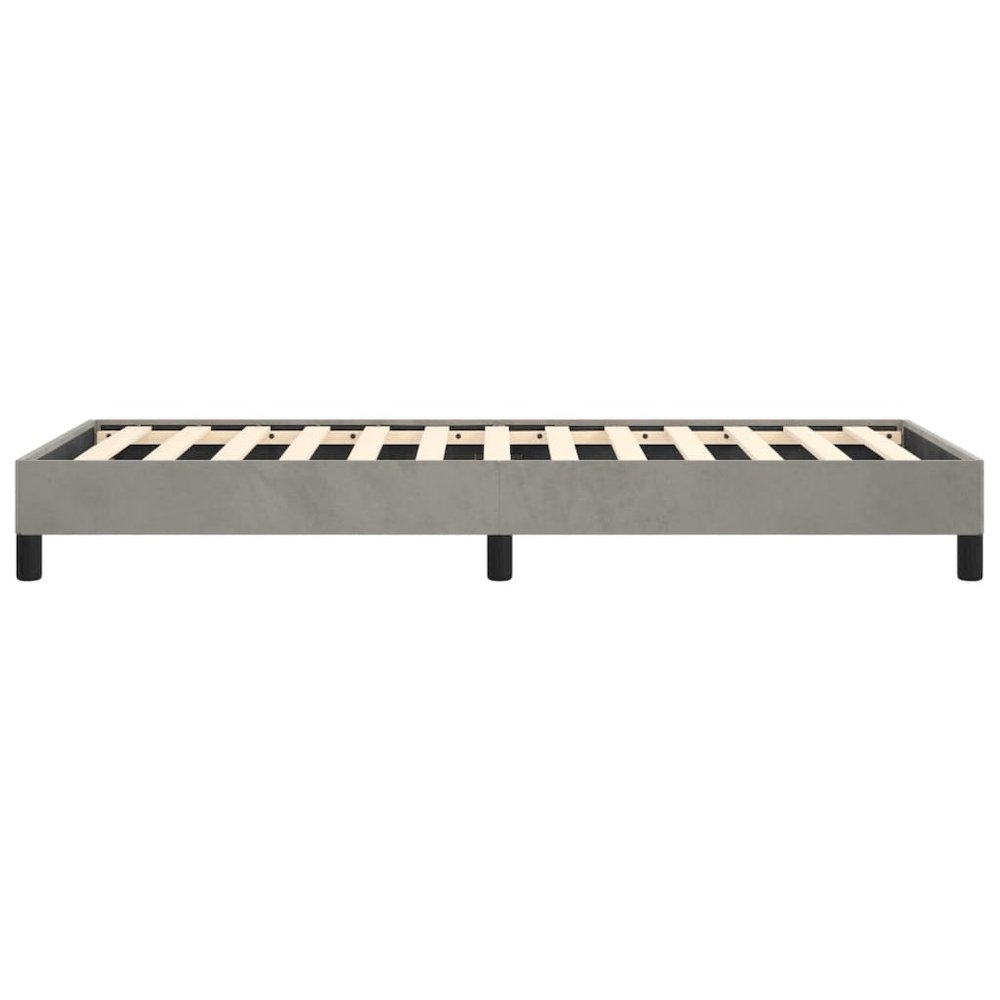 Bed Frame Light Grey. Picture 6