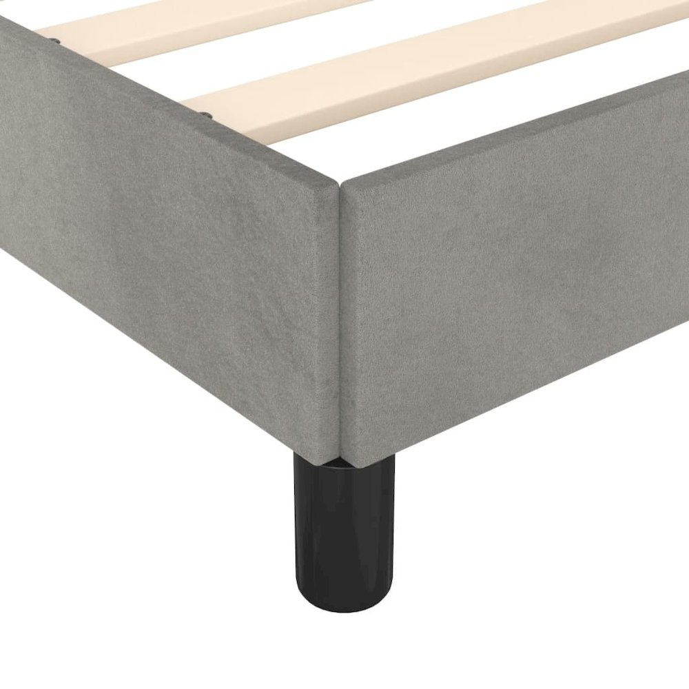 Bed Frame Light Grey. Picture 7