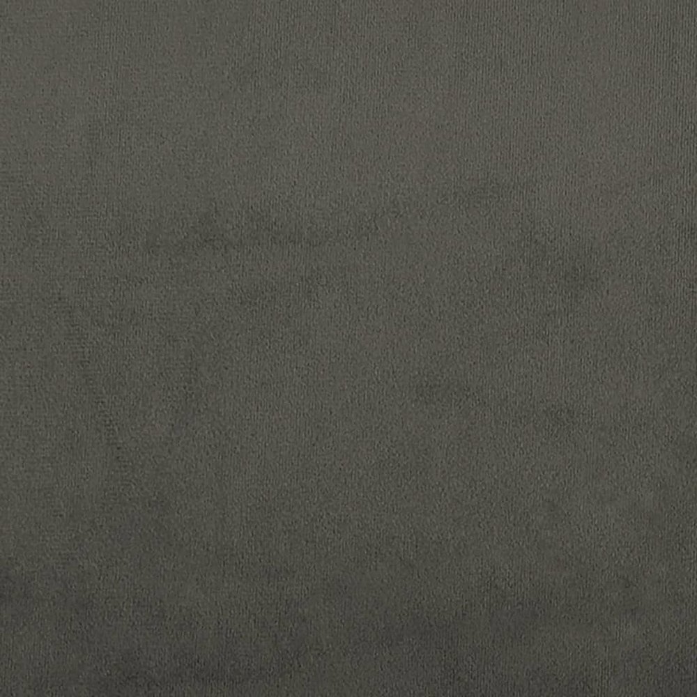 Bed Frame Dark Grey Velvet Full Size Durable Bed Frame. Picture 7