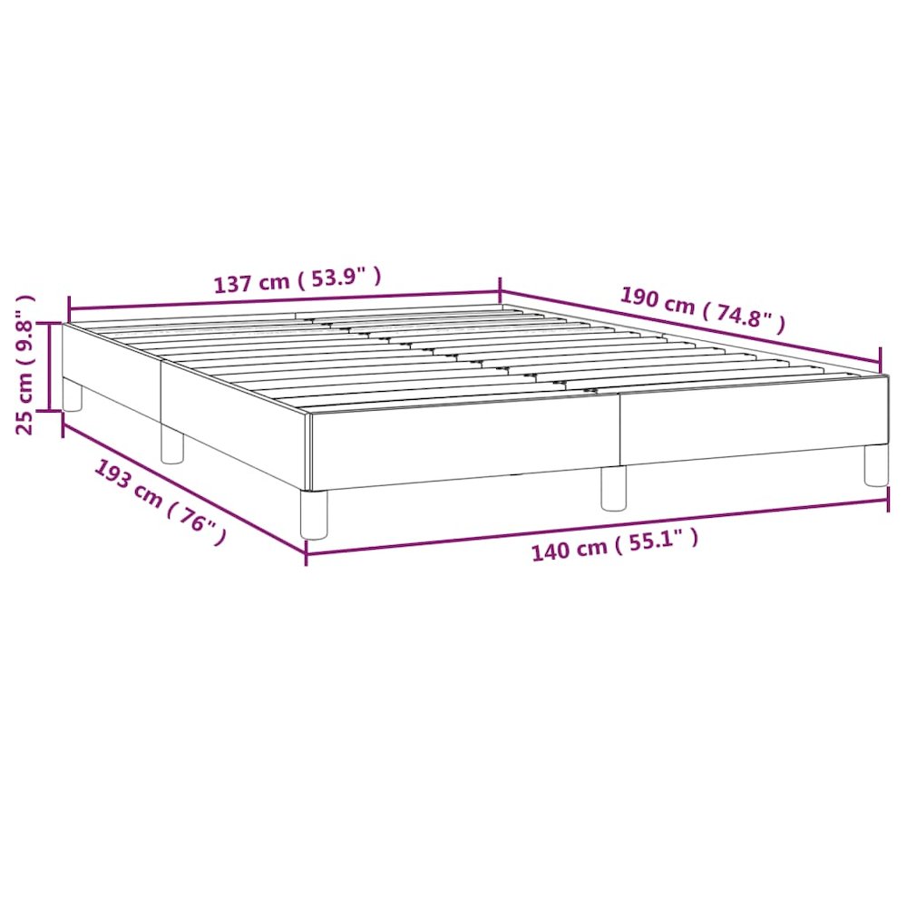 Bed Frame Dark Grey Velvet Full Size Durable Bed Frame. Picture 8