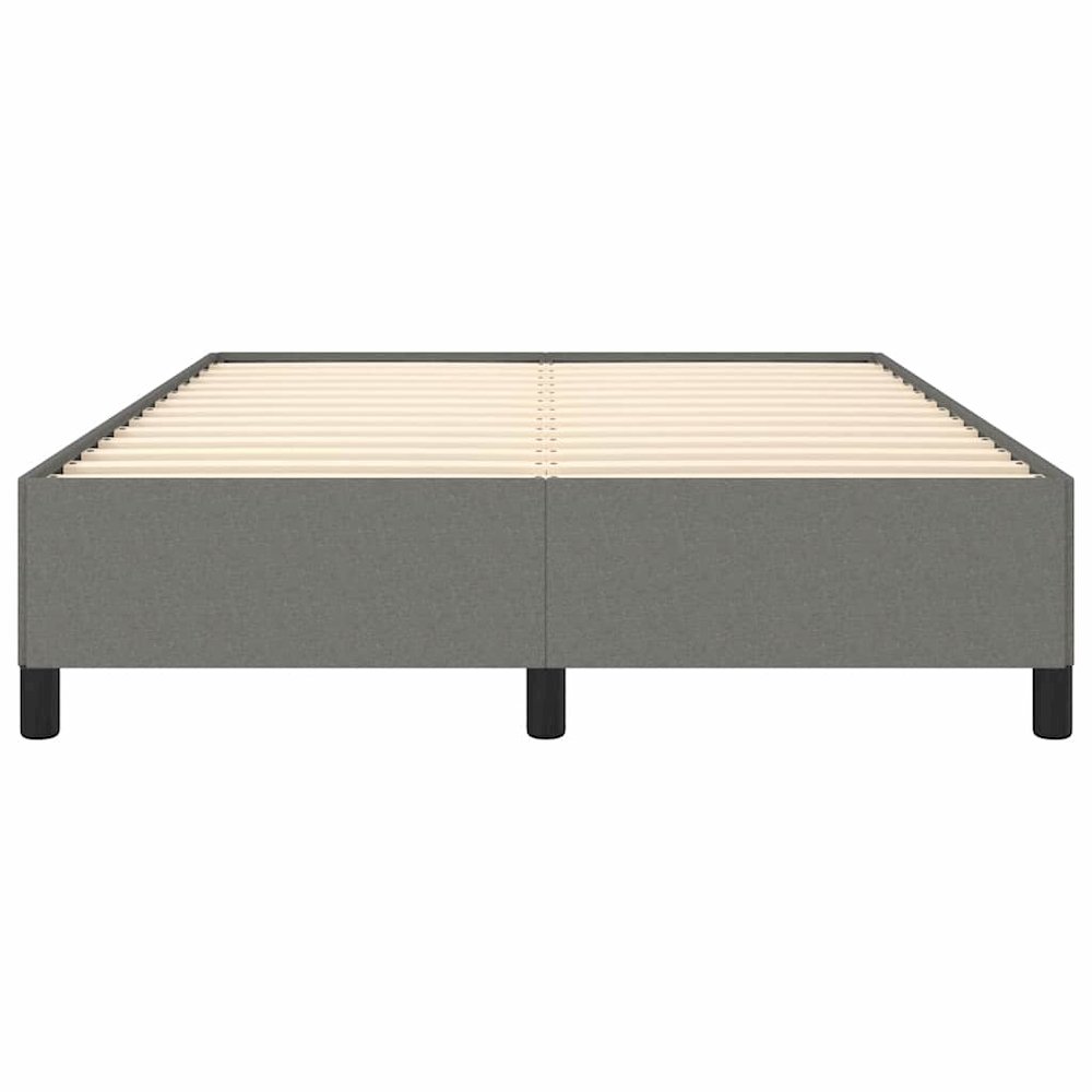 Bed Frame Dark Grey Fabric (100% polyester), plywood, engineered wood. Picture 7