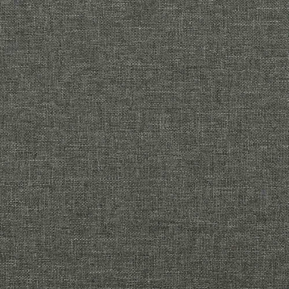 Bed Frame Dark Grey Fabric (100% polyester), plywood, engineered wood. Picture 9