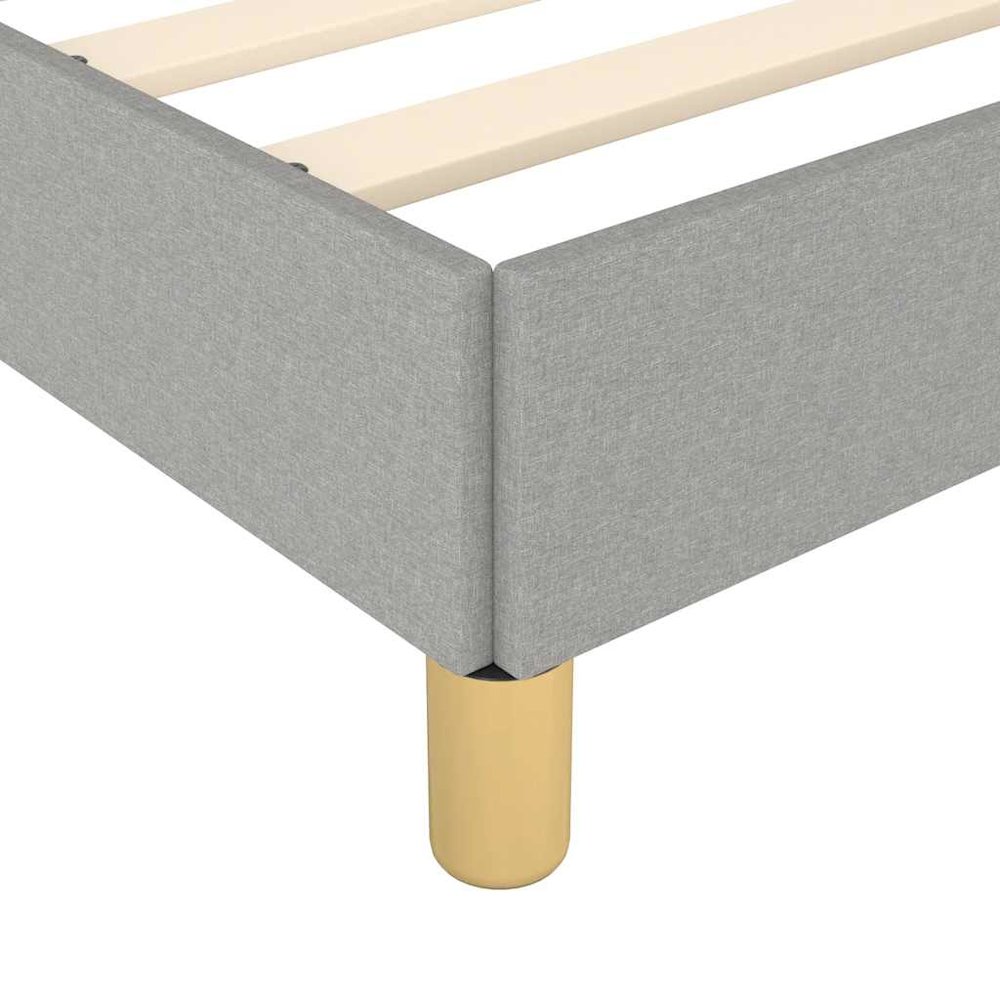 Bed Frame Light Grey. Picture 9