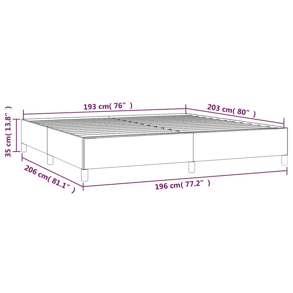 Bed Frame Black 75% polyvinyl chloride, 5% cotton, 20% polyester. Picture 11