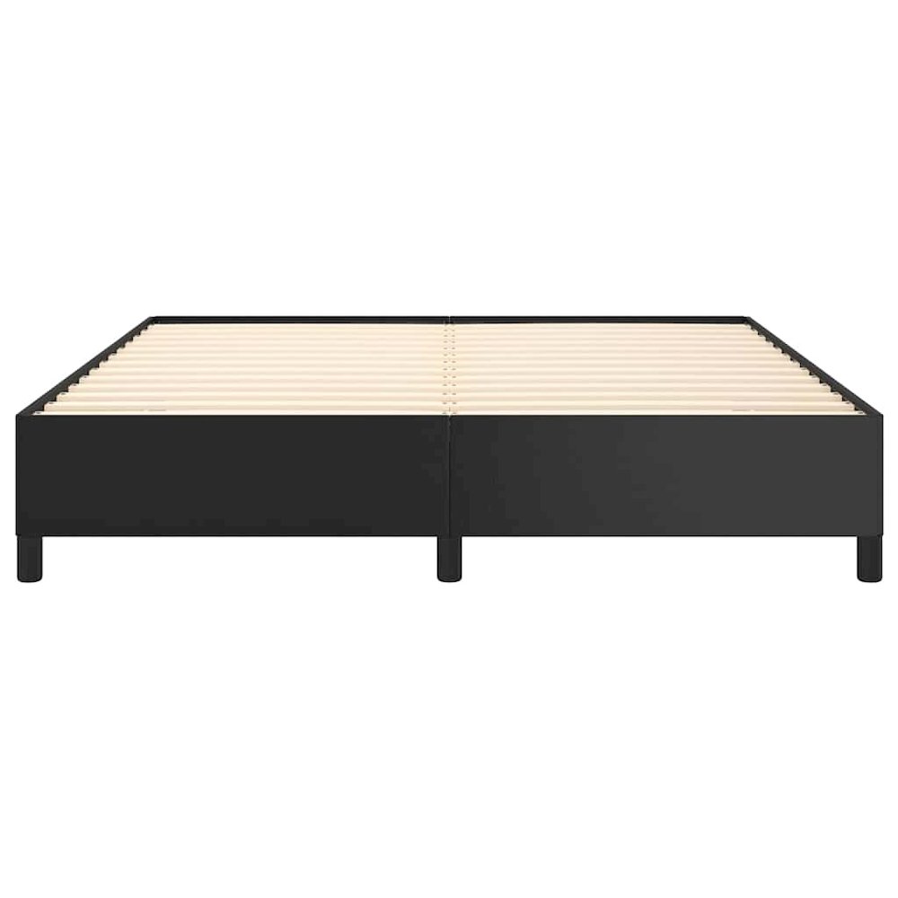 Bed Frame Black Faux leather California King Bed Frame. Picture 7