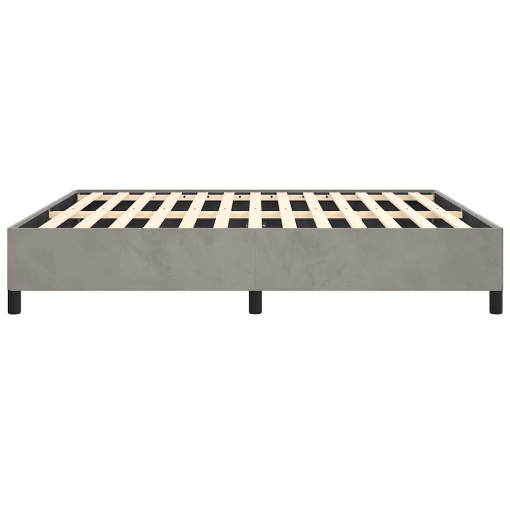 Bed Frame Light Gray. Picture 8