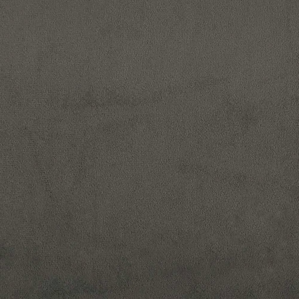 Bed Frame Dark grey Velvet (100% polyester), plywood, engineered wood. Picture 10