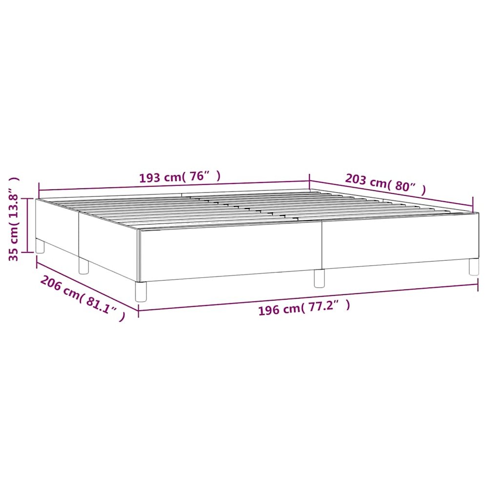 Bed Frame Dark grey Velvet (100% polyester), plywood, engineered wood. Picture 11
