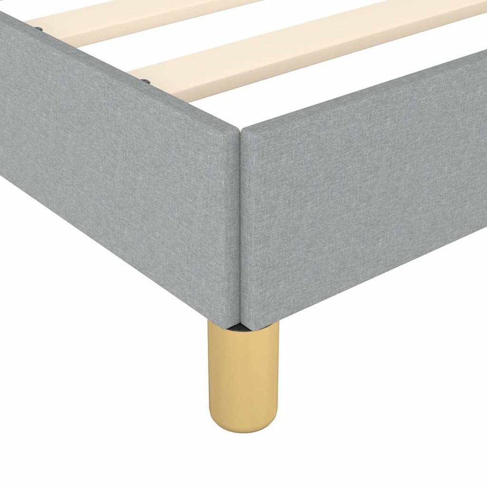 Bed Frame With Headboard Light grey. Picture 9