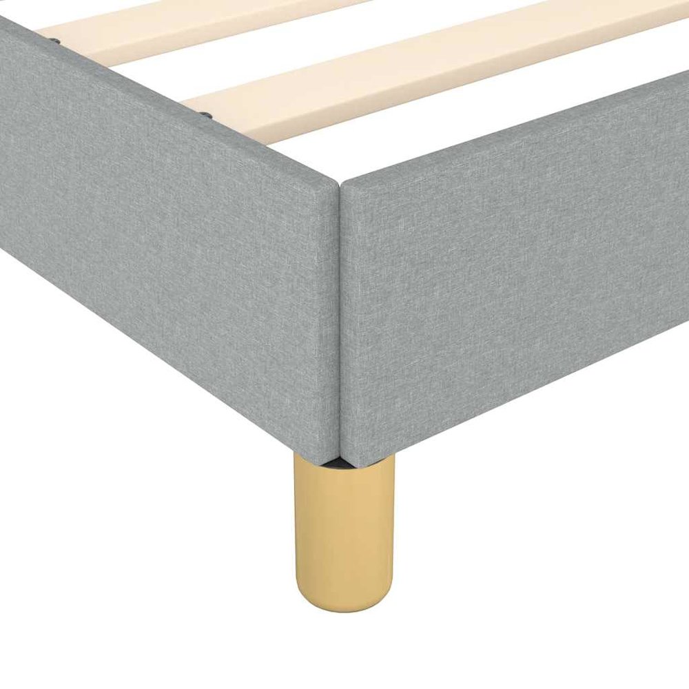 Bed Frame With Headboard Light Grey. Picture 9
