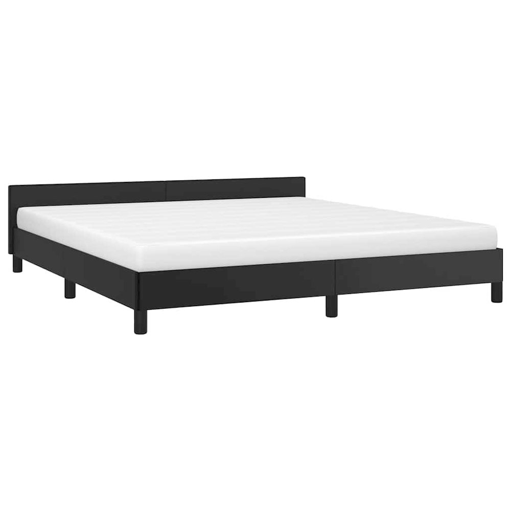 Bed Frame With Headboard Black. Picture 5