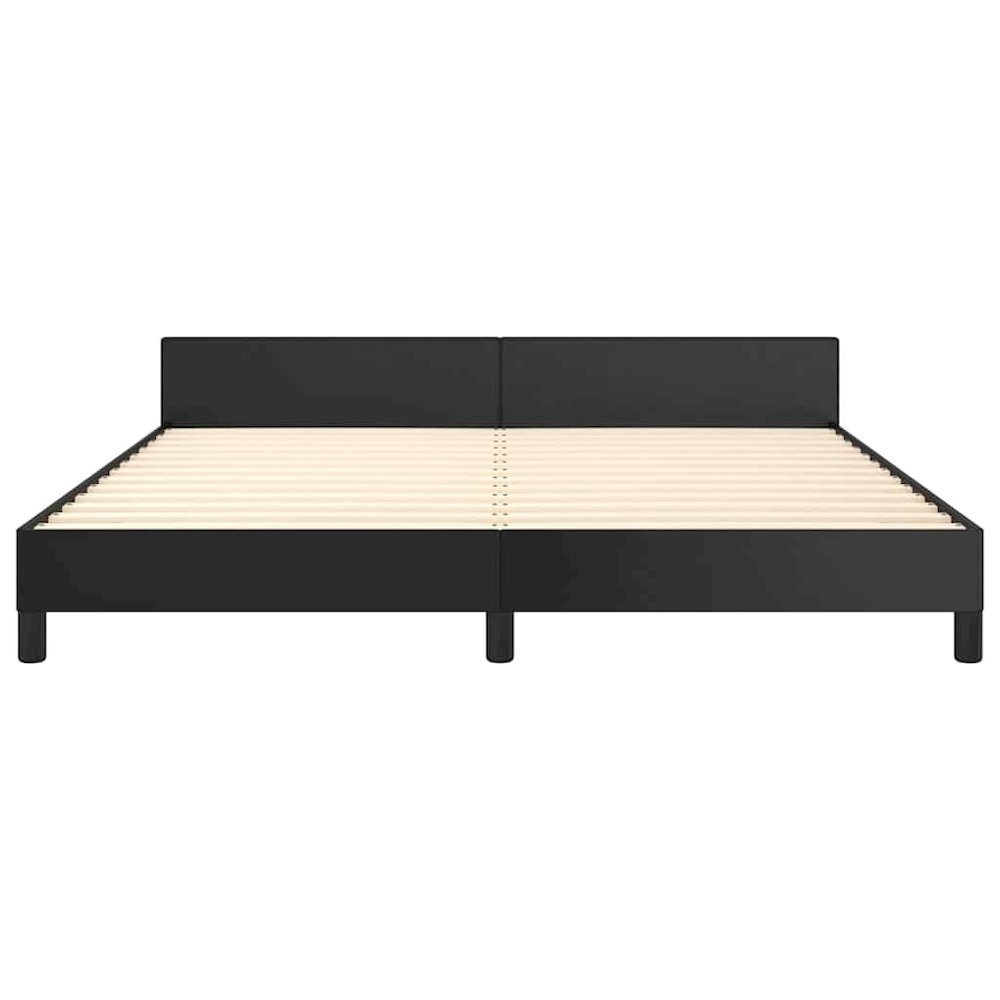 Bed Frame With Headboard Black. Picture 7