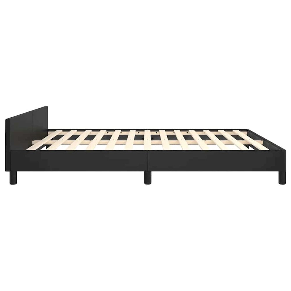 Bed Frame With Headboard Black. Picture 8