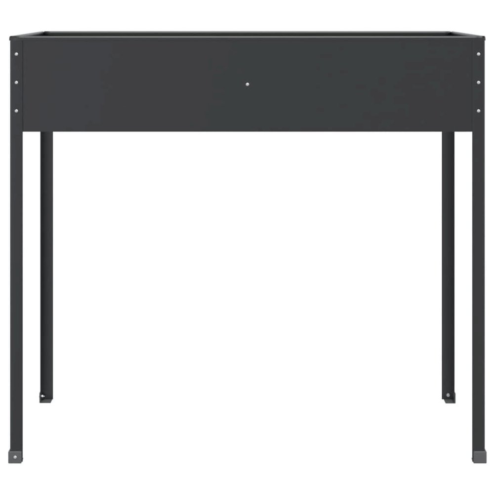 Garden Planter Anthracite Galvanized Steel Large Heavy Duty. Picture 4