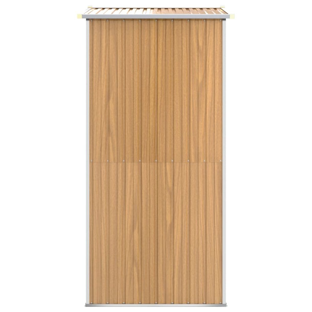 Garden Shed Light brown Galvanized steel 75.6x42.5x87.8 in. Picture 4