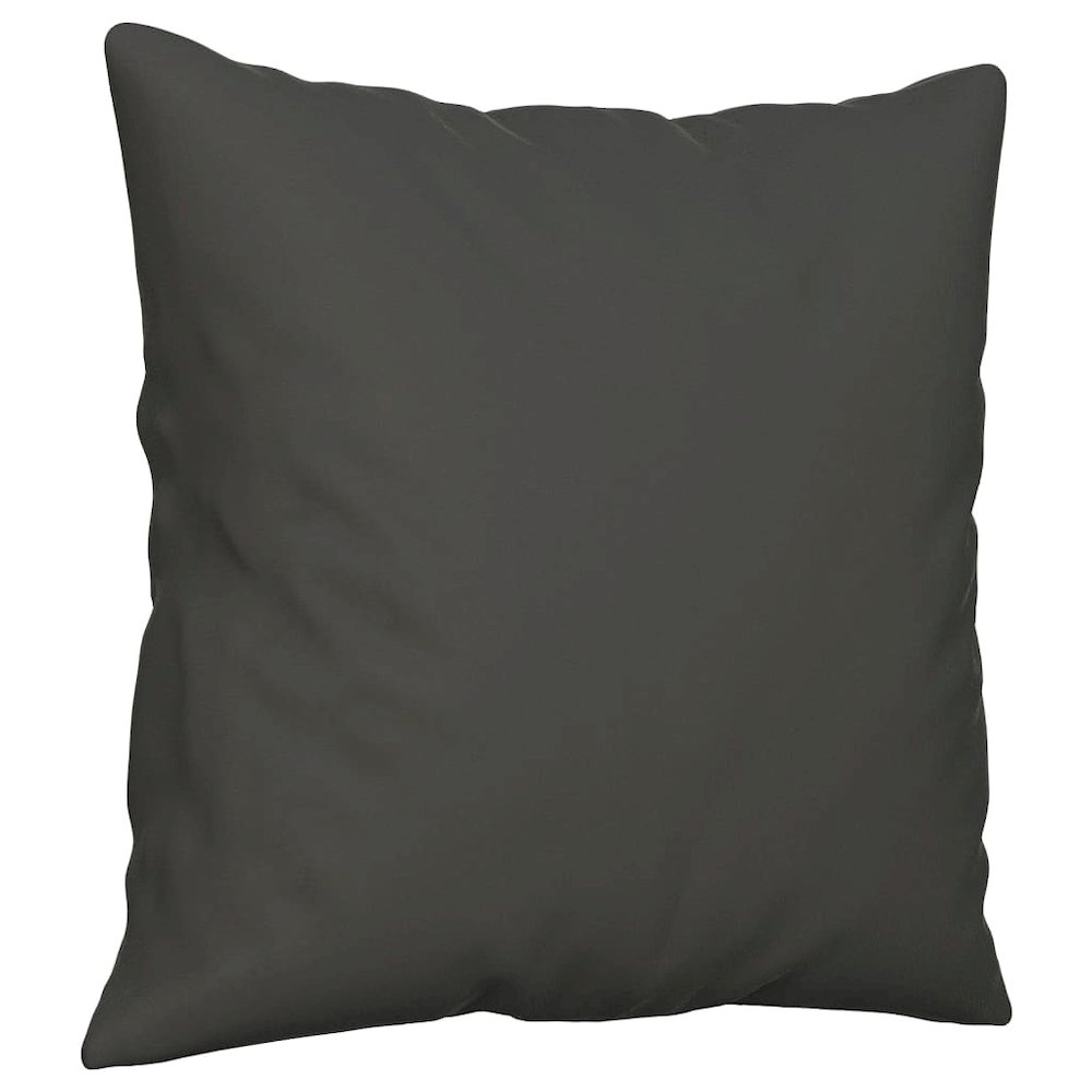 Throw Pillow Dark grey Microfibre fabric (100% polyester). Picture 3