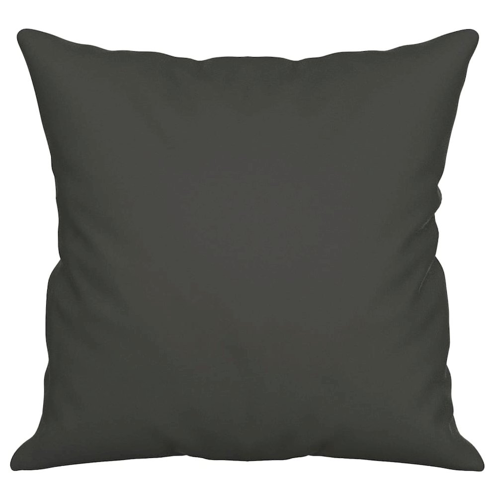 Throw Pillow Dark grey Microfibre fabric (100% polyester). Picture 4