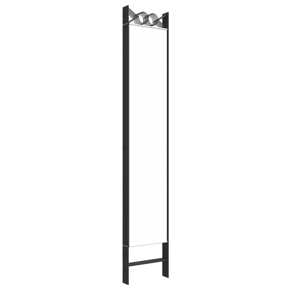 6-Panel Room Divider White 94.5"x86.6" Fabric. Picture 6