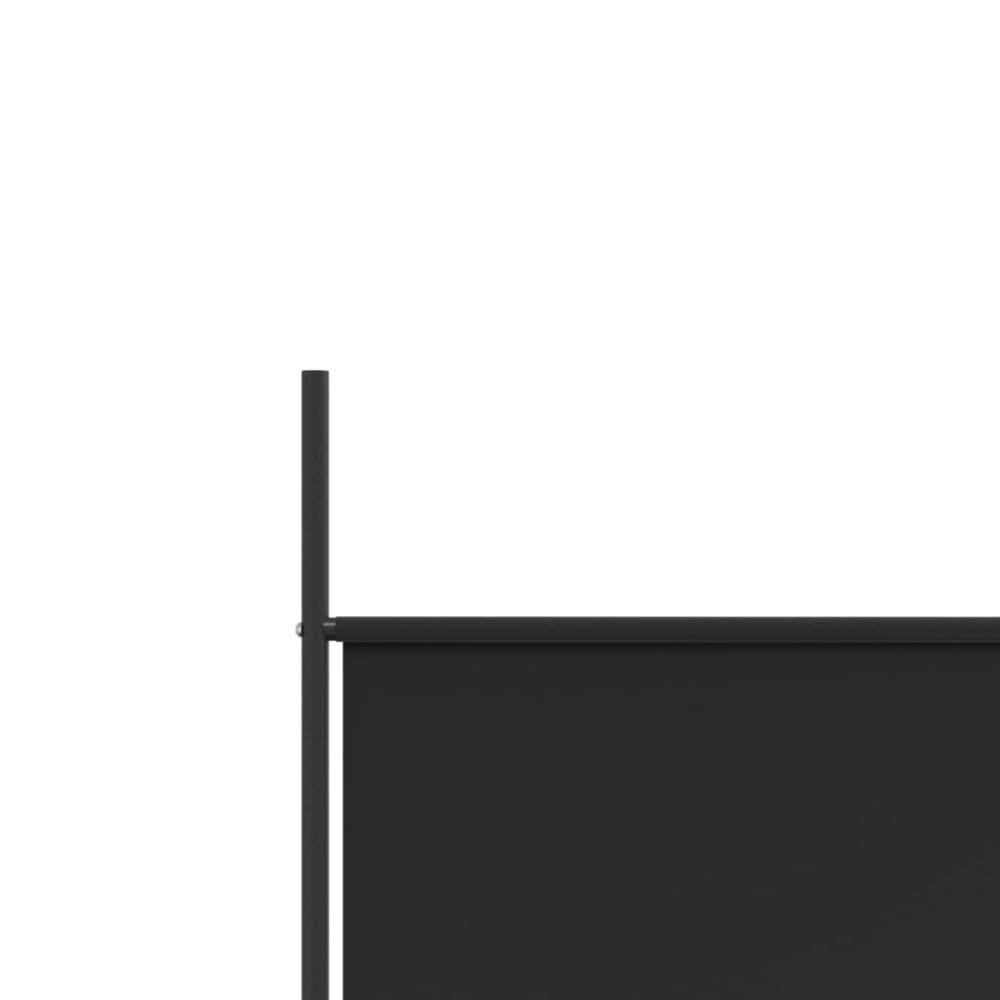 3-Panel Room Divider Black 59.1"x78.7" Fabric. Picture 6