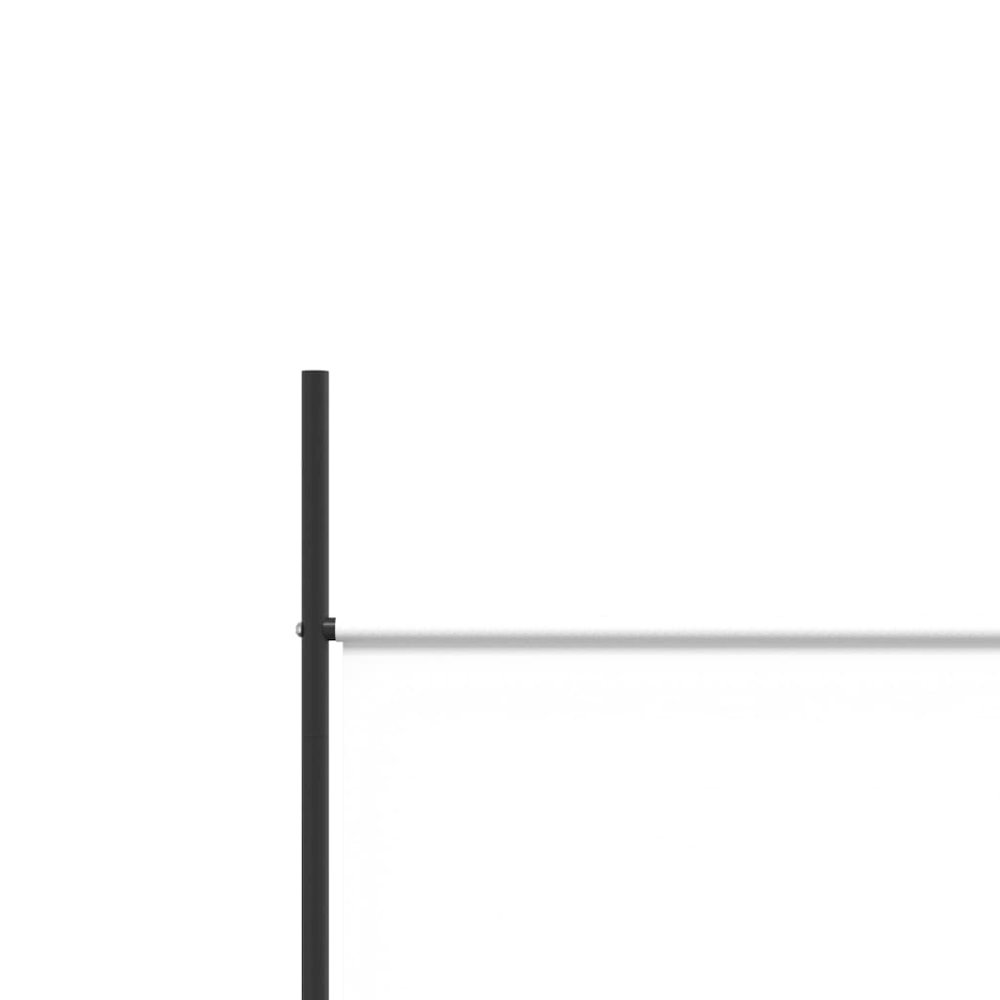 4-Panel Room Divider White 78.7"x78.7" Fabric. Picture 7