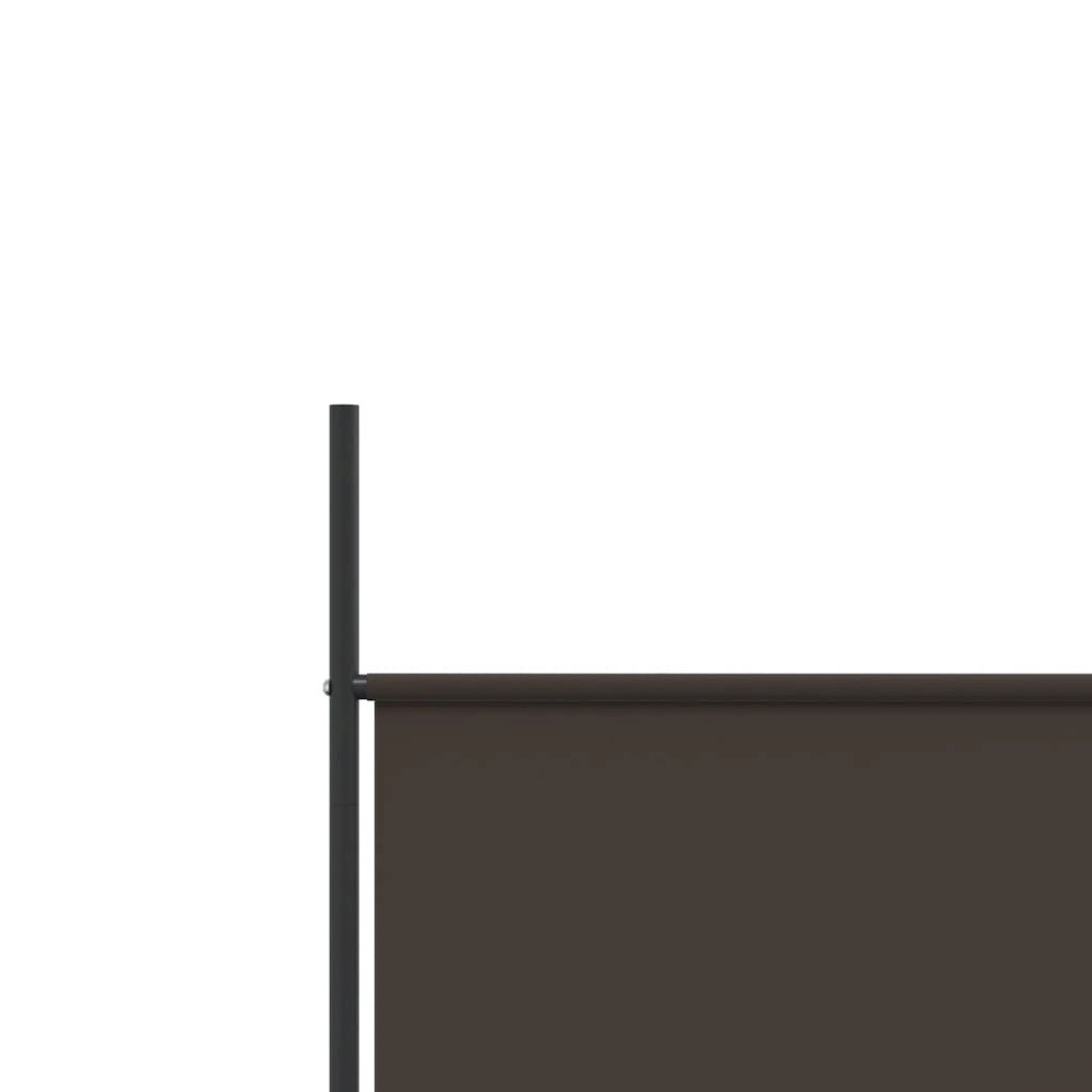 5-Panel Room Divider Brown 98.4"x78.7" Fabric. Picture 7